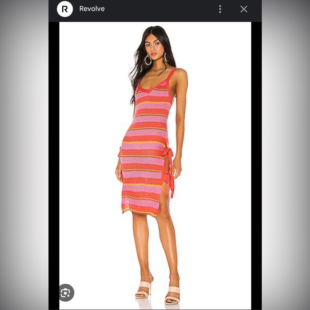 Tularosa Rayo Dress in Pink Stripe
